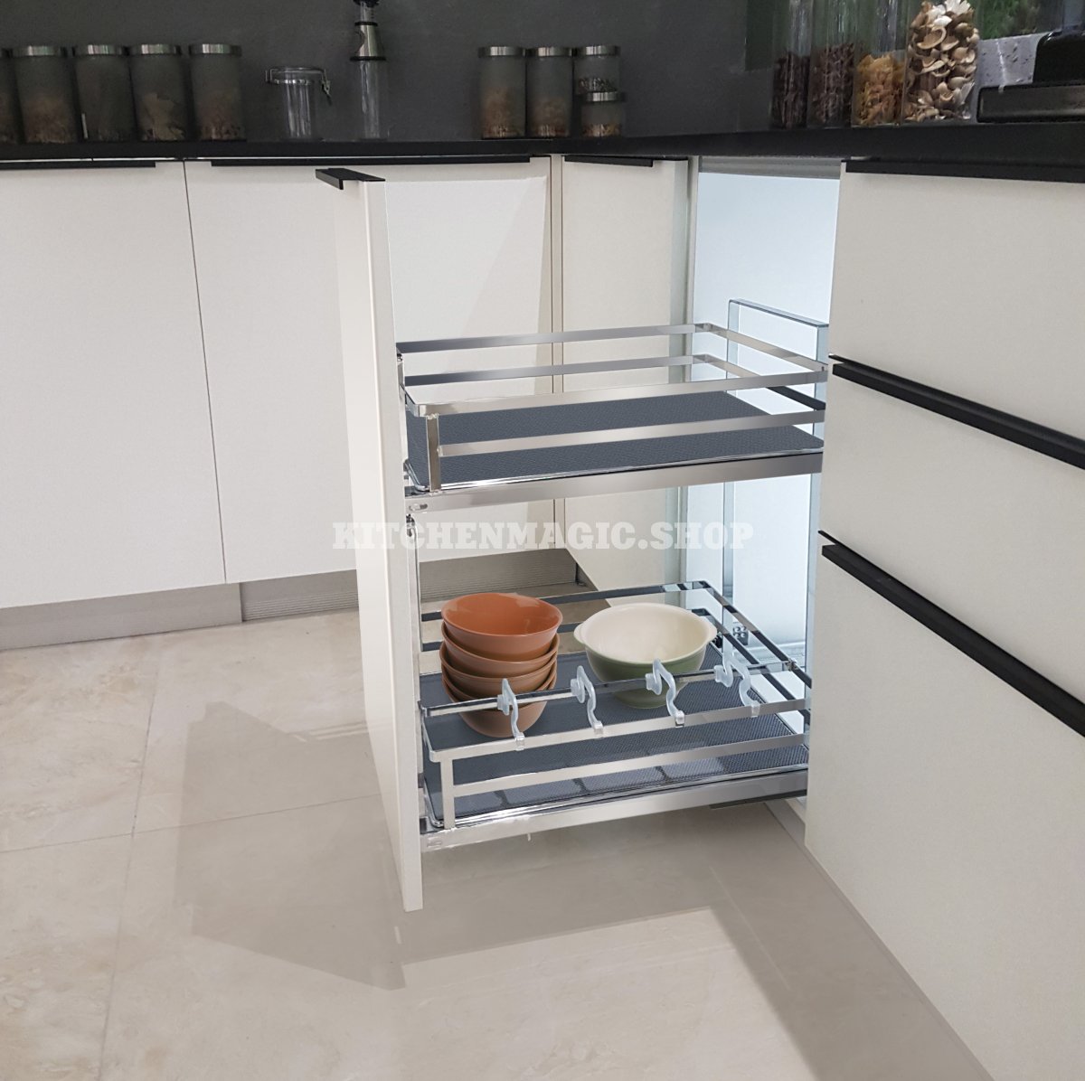 Выдвижная корзина для кухни QUADRA 400