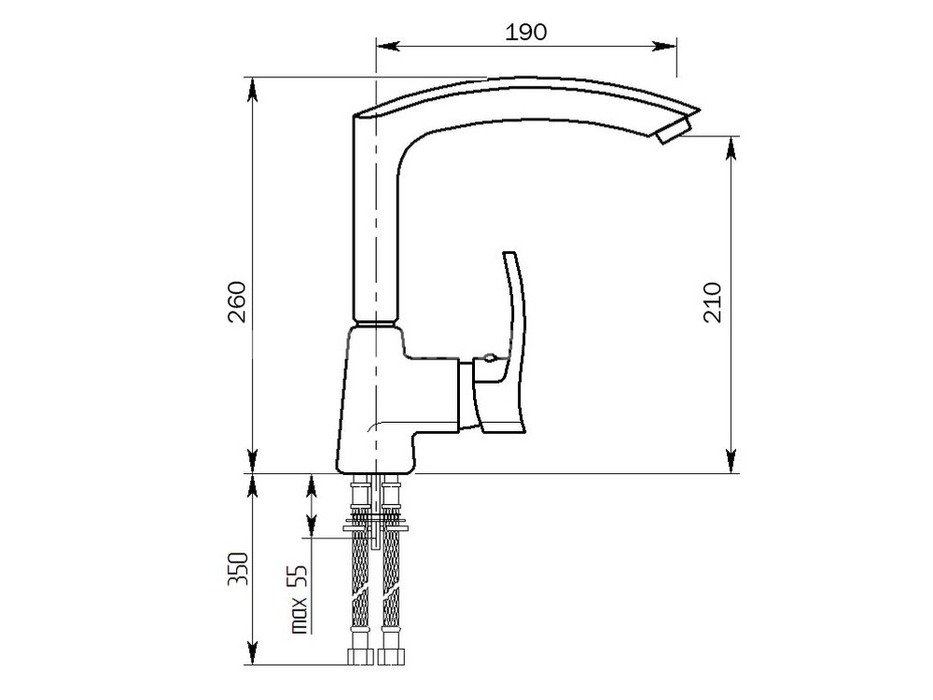 Смеситель окрашенный MS-002