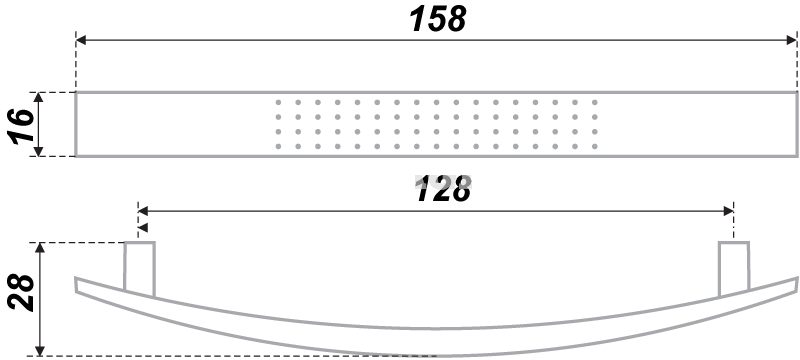 Мебельная ручка RS002