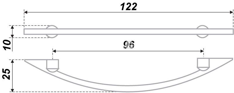 Мебельная ручка RS004