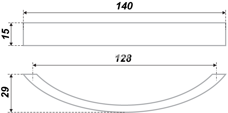 Мебельная ручка RS030