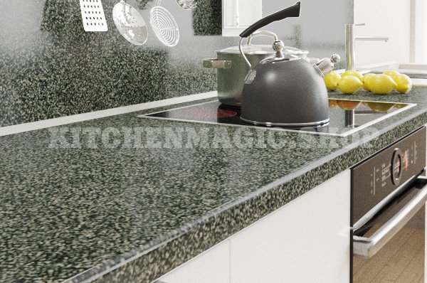 116.GLX Спацио темный глянец Столешница Makmart 4200x600/1200x38 R9