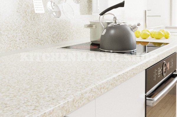 115.GLX Спацио светлый глянец Столешница Makmart 4200x600/1200x38 R9