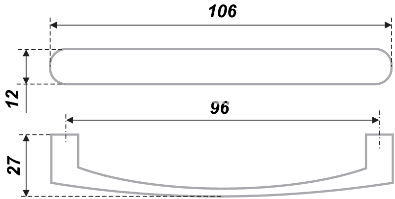 Мебельная ручка RS015